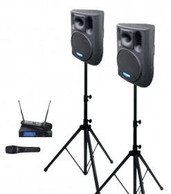 2× BC 800A + MBD 840 + MD 510 speakers set with microphones