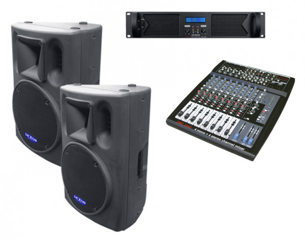 Professional sound system for cultural centers and halls 2x BC 1200 + DAH 800 + DMC 2440
