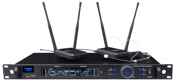 MBD 942 diversity wireless headset / lavalier microphone, 2-channel
