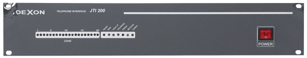 JTI 200 telephone paging interface PSTN for 20 zones