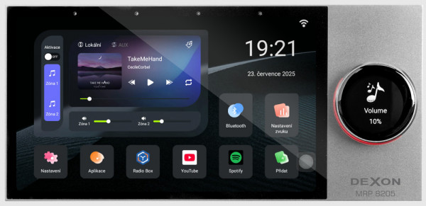 MRP 8205 on-wall player with amplifier