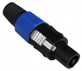Speacon for cable male 4-pin