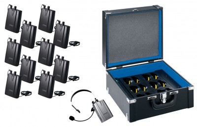 Rental of set 1× transmitter WA 600RB + 11× receiver WA 600RC + 1× charger
WA 600RU