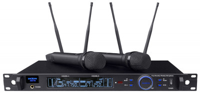 MBD 842 diversity wireless hand-held microphone, 2-channel