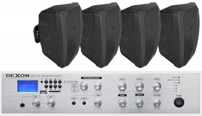 Outdoor and indoor speakers and amplifier for restaurants SP 642 + JPA 1185