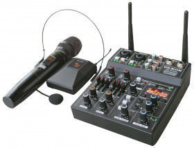 DMC 2210WM mixing console with wireless microphnes