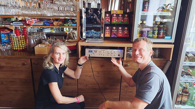 Ústředna JPA 1185 v hotelu