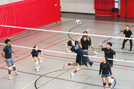 Sports hall sound system