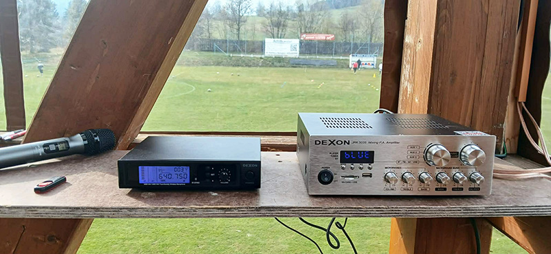 JPA 3035, MBD 840, DPT 612 ozvučují fotbalový klub TJ Sokol Stará Ves