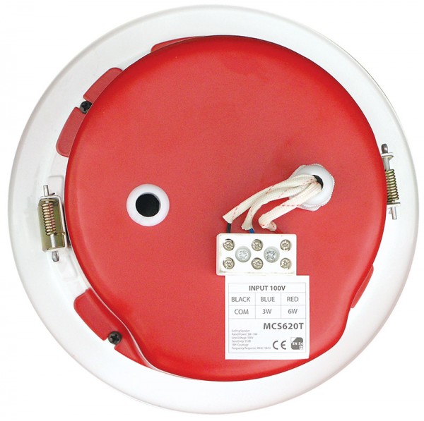 MCS 620T ceiling speaker with steel cover evacuation