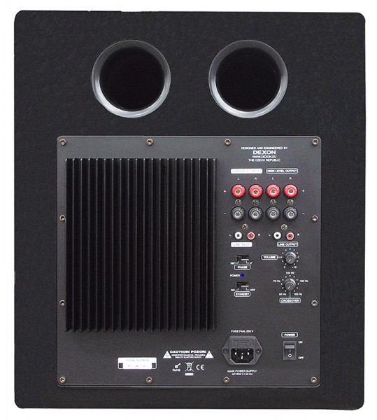 SD 402 + SUB 1201A set of black speakers and subwoofer