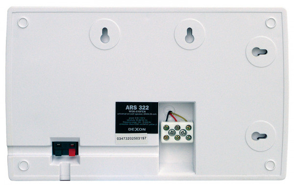 ARS 322 speaker box evacuation