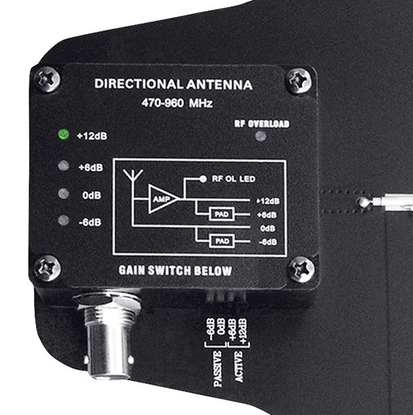 MBA 100 active antenna for wireless microphone            